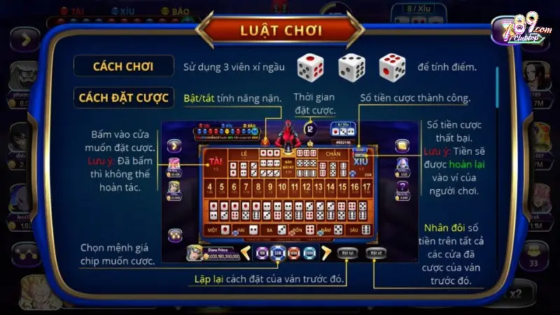 Game Sicbo 789club cuốn hút, hấp dẫn