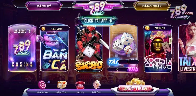 Giới thiệu cổng game bài đổi thưởng Las Vegas 789club