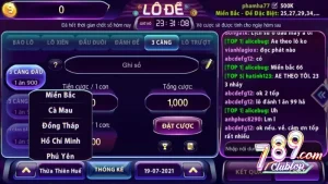 Lô đề online tại 789club là một sảnh cược cực chất lượng